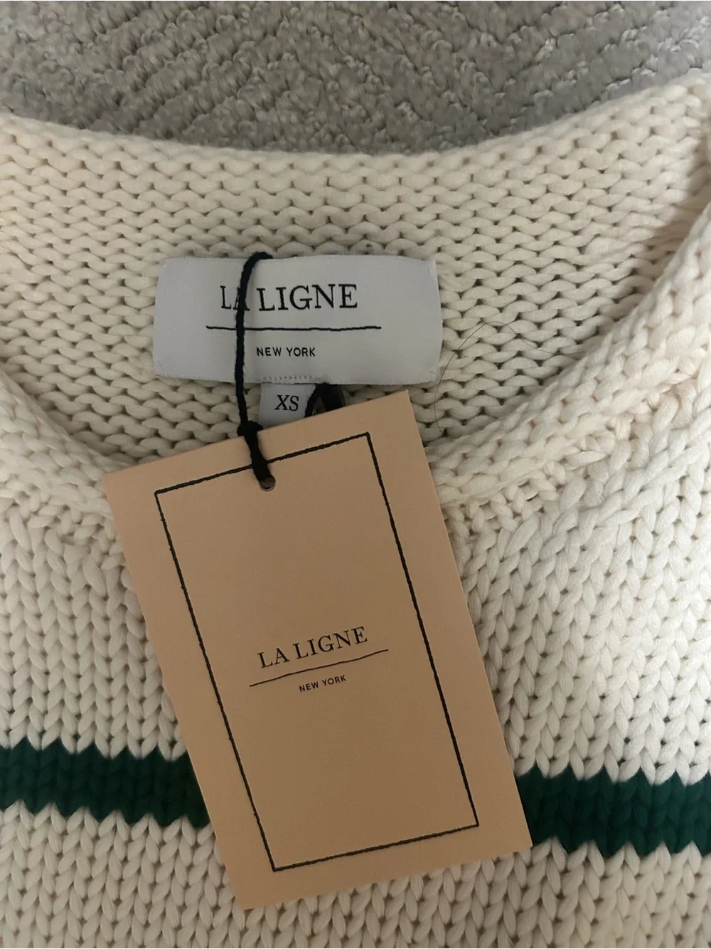 NWT La Ligne White/Cream Green Marina XS - Picture 6 of 6